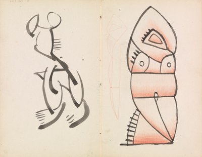 Studie für eine figürliche Skulptur, kauernde Figur von Henri Gaudier Brzeska