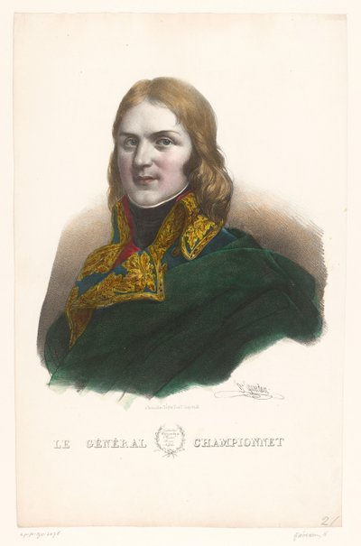 Porträt von Jean-Étienne Championnet von Henri Grevedon