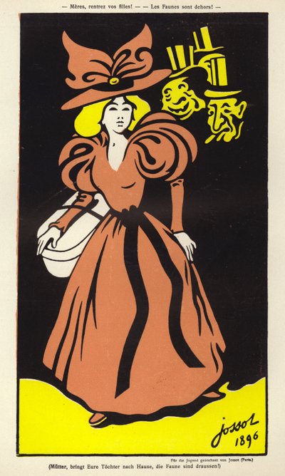 Mütter, bringt eure Töchter herein! Die Faune sind draußen! von Henri Gustave Jossot