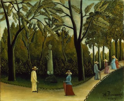 Das Denkmal für Chopin in den Luxemburger Gärten von Henri J.F. Rousseau
