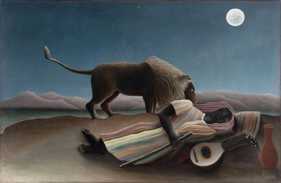 Die schlafende Zigeunerin von Henri J.F. Rousseau
