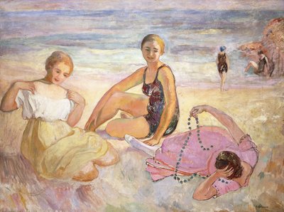 Drei Frauen am Strand von Henri Lebasque