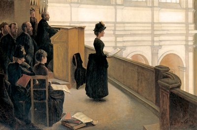 Die Probe auf der Chorempore von Henri Lerolle