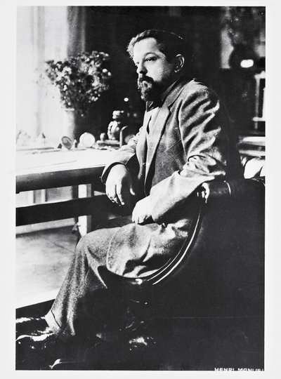 Porträt des französischen Komponisten und Pianisten Claude Debussy (Saint-Germain-en-Laye) von Henri Manuel