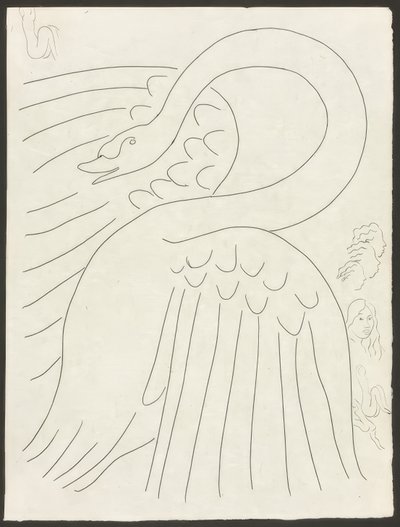 Einige Sonette: Frontispiz, Tafel 24 aus Poesies de Mallarmé von Henri Matisse