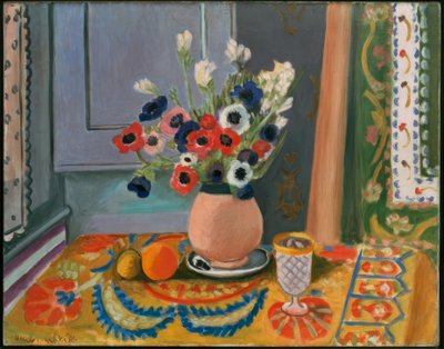 Anemonen in einer irdenen Vase von Henri Matisse