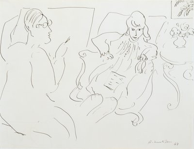Künstler mit Modell von Henri Matisse