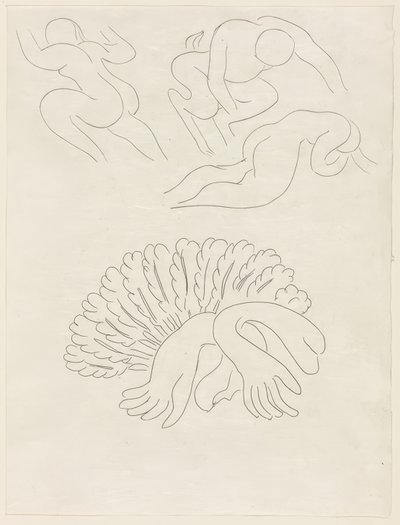 Autre Eventail, von Mademoiselle Mallarmé, Platte 21 aus Poesies de Mallarmé von Henri Matisse