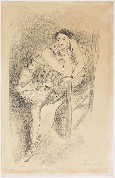 Tänzerin im Holzstuhl von Henri Matisse