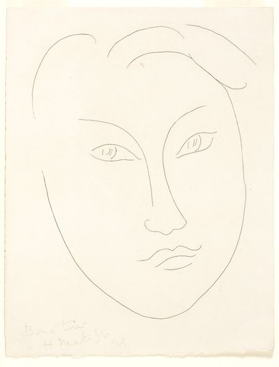 Gesicht eines jungen Jungen von Henri Matisse