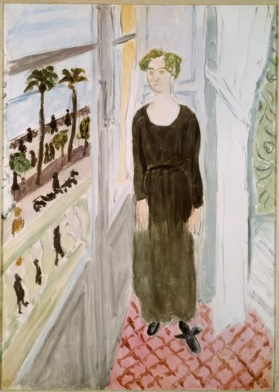 Frau am Fenster, Nizza von Henri Matisse