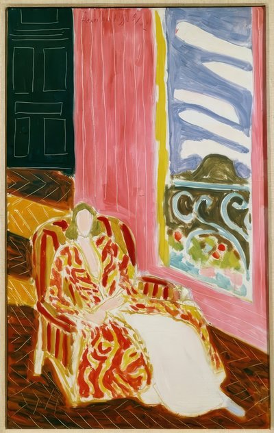 Frau am Fenster oder Die schwarze Tür von Henri Matisse