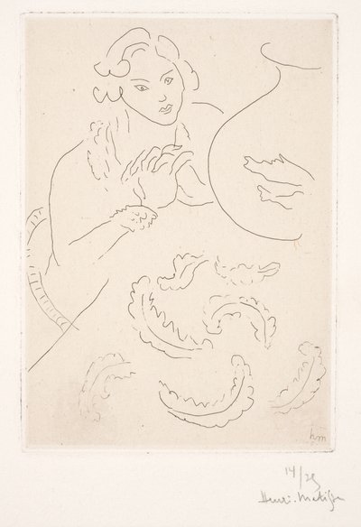 Figur bei den Goldfischen von Henri Matisse