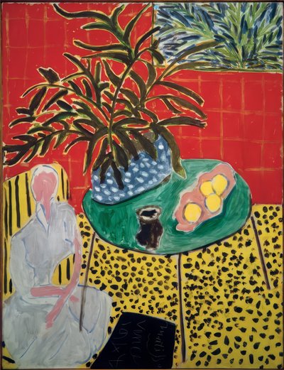 Innenraum mit schwarzem Farn von Henri Matisse