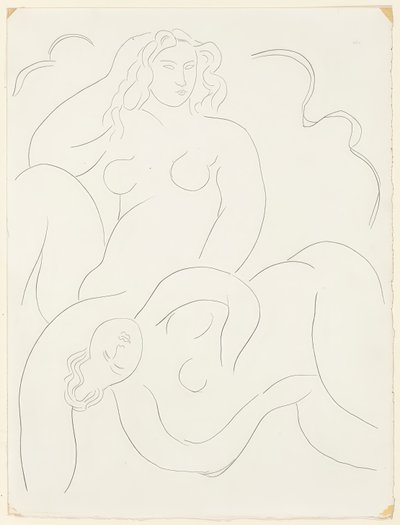 Der Nachmittag eines Fauns: Égloue, Platte 14 aus Poesies de Mallarmé von Henri Matisse