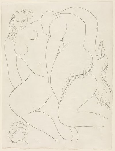 Der Nachmittag eines Fauns: Der Faun III, Platte siebzehn aus Poesies de Mallarmé von Henri Matisse