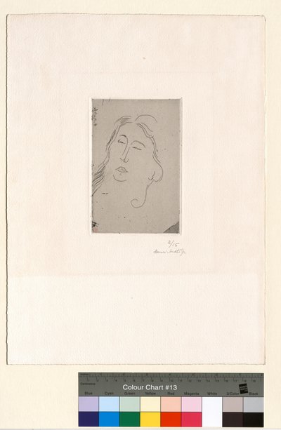 Marguerite, die Augen geschlossen von Henri Matisse