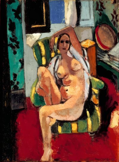 Sitzender Akt mit Tamburin von Henri Matisse