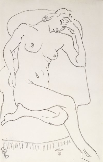 Nackte Frau in einem Sessel, um 1922-24 von Henri Matisse