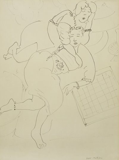 Odalisken mit Schachbrett, ca. 1928 von Henri Matisse