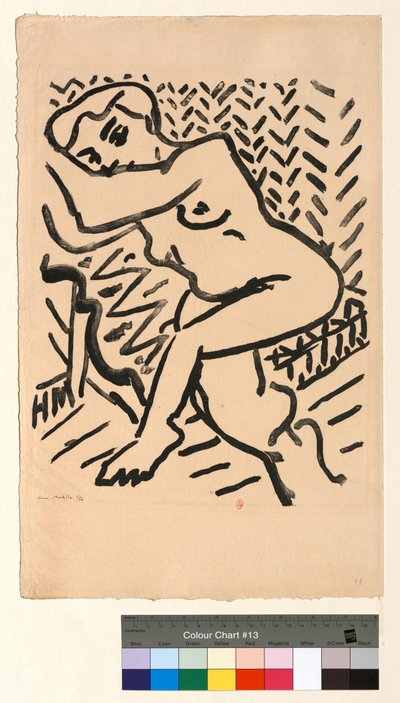 Petit bois clair oder Sitzende nackte Frau, 3/4 von Henri Matisse