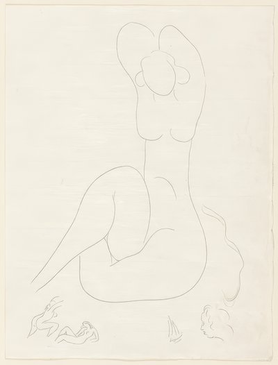Mehrere Sonette: "Welche Seide...", Platte 28 aus Poesies de Mallarmé von Henri Matisse