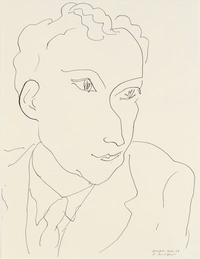 Porträt von Louis Aragon von Henri Matisse