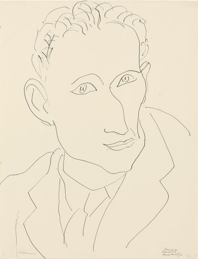 Porträt von Louis Aragon von Henri Matisse