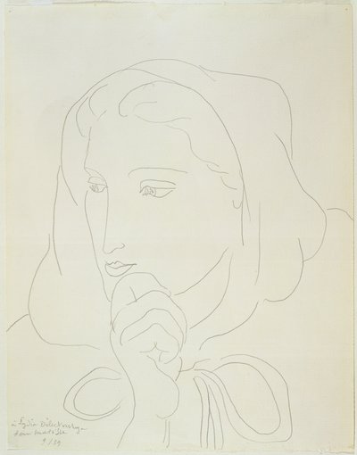 Porträt einer Frau mit Kapuze von Henri Matisse