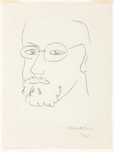 Selbstporträt, Dreiviertelansicht von Henri Matisse