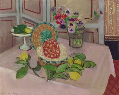 Stillleben: Ananas und Zitronen von Henri Matisse