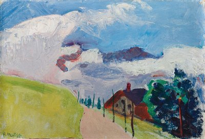 Schweizer Landschaft (Route von Chezieres nach Villars) von Henri Matisse