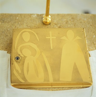 Tabernakel auf dem Altar der Rosenkranzkapelle von Henri Matisse