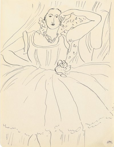 Frau im Abendkleid von Henri Matisse