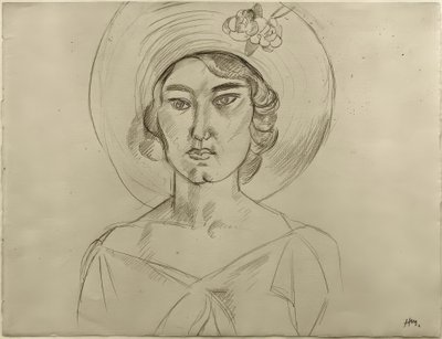 Frau mit Hut von Henri Matisse