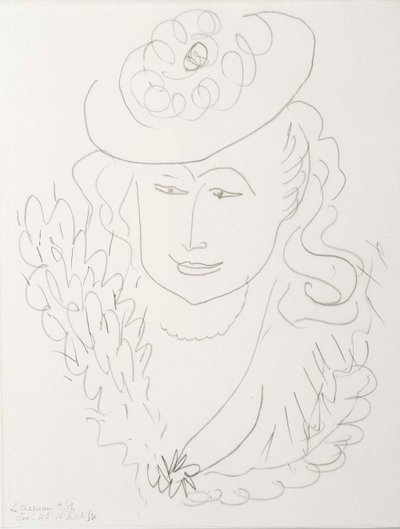 Frau mit Hut von Henri Matisse