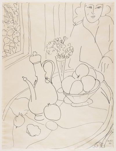 Frau mit Stillleben von Henri Matisse