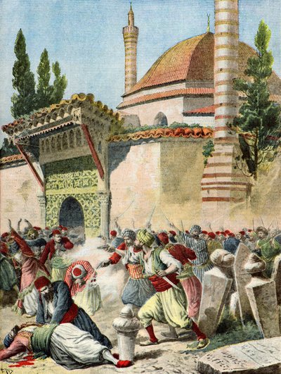 Armenischer Angriff auf eine Moschee von Henri Meyer