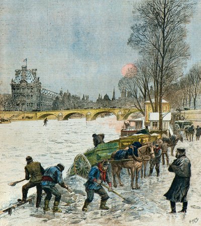 Kältewelle über Paris von Henri Meyer