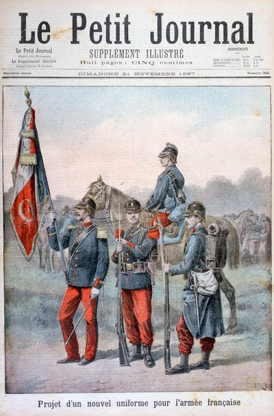 Vorgeschlagene neue Uniformen der französischen Armee, 1897 von Henri Meyer