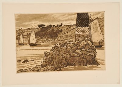 [La Balise sur le Trieux] von Henri Rivière