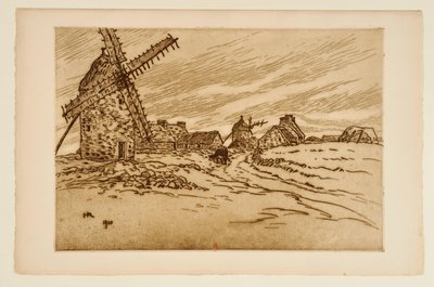 Mühlen bei La Palue von Henri Rivière