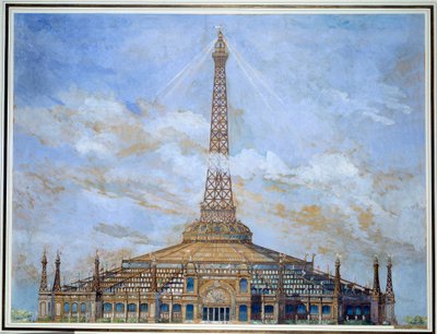 Entwurf des Eiffelturms für die Weltausstellung 1900 von Henri Toussaint