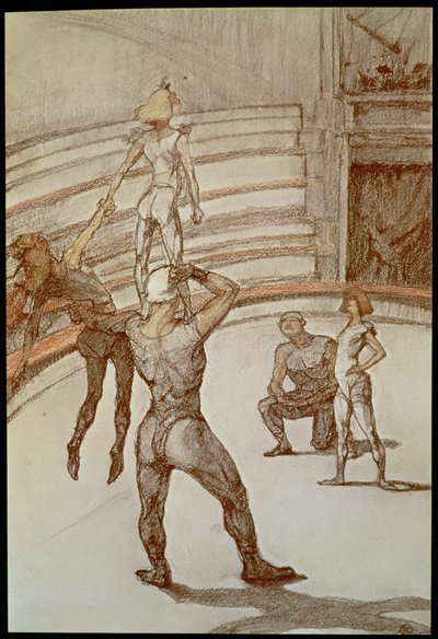 Akrobaten im Zirkus von Henri de Toulouse-Lautrec