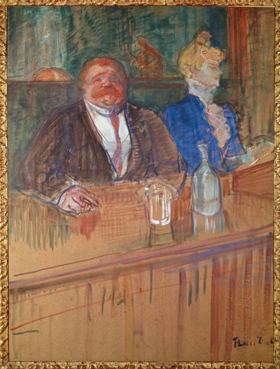 An der Bar von Henri de Toulouse-Lautrec