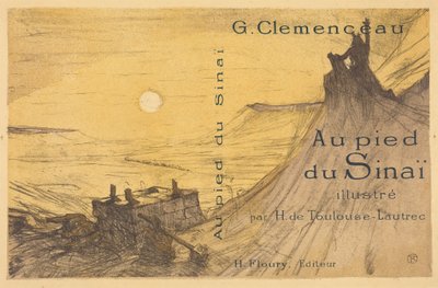 Umschlag für „Au pied du Sinaï“ von Henri de Toulouse-Lautrec