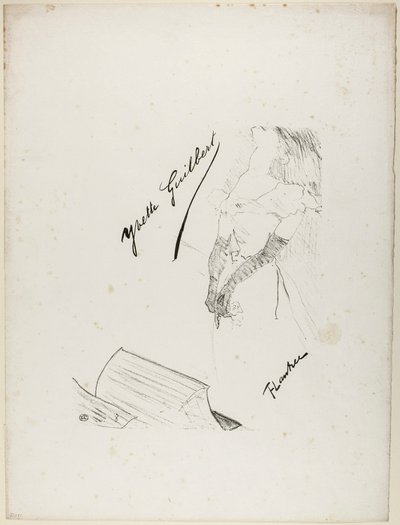 Frontispiz für Yvette Guilbert von Henri de Toulouse-Lautrec