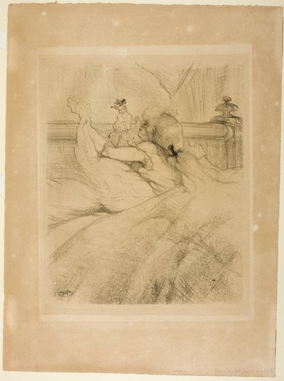 Im Bett von Henri de Toulouse-Lautrec