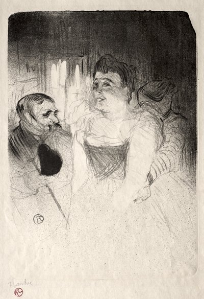Judic in der Loge von Henri de Toulouse-Lautrec