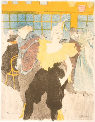 Die Clownesse im Moulin Rouge von Henri de Toulouse-Lautrec